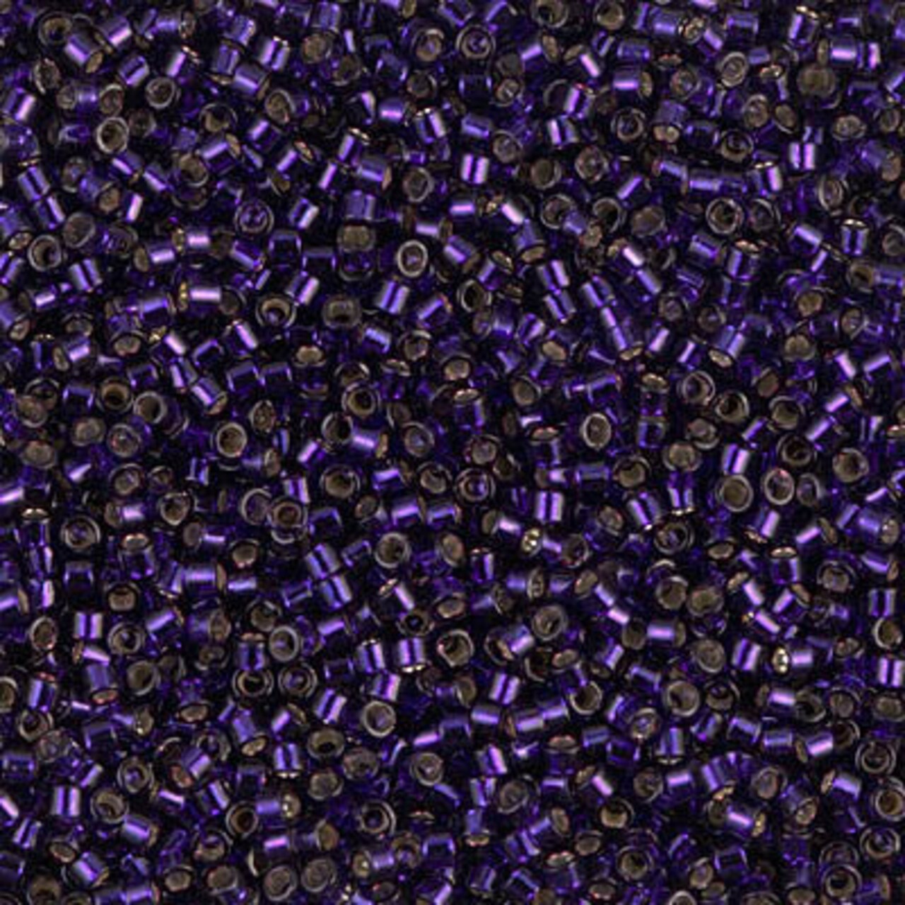 Miyuki Delica Bead 11/0 - DB0609 - Dyed Silver Lined Dark Purple
